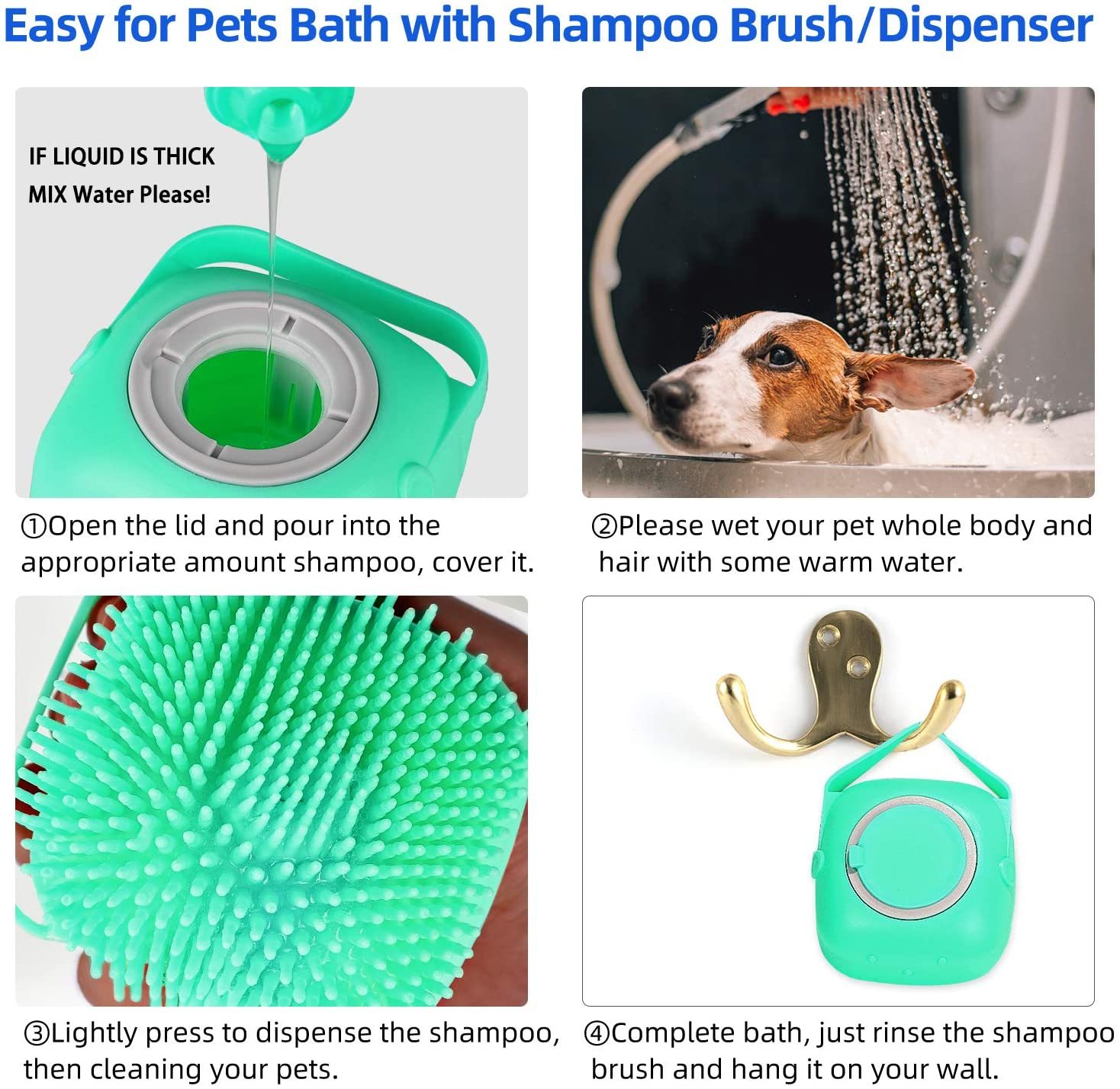 Pet Dog Shampoo Massager Brush - Image 8